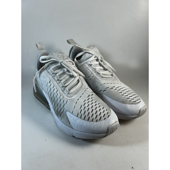 Nike Air Max 270 GS 943345-103 White Running Shoes Youth Size 5Y Womens Size 6.5